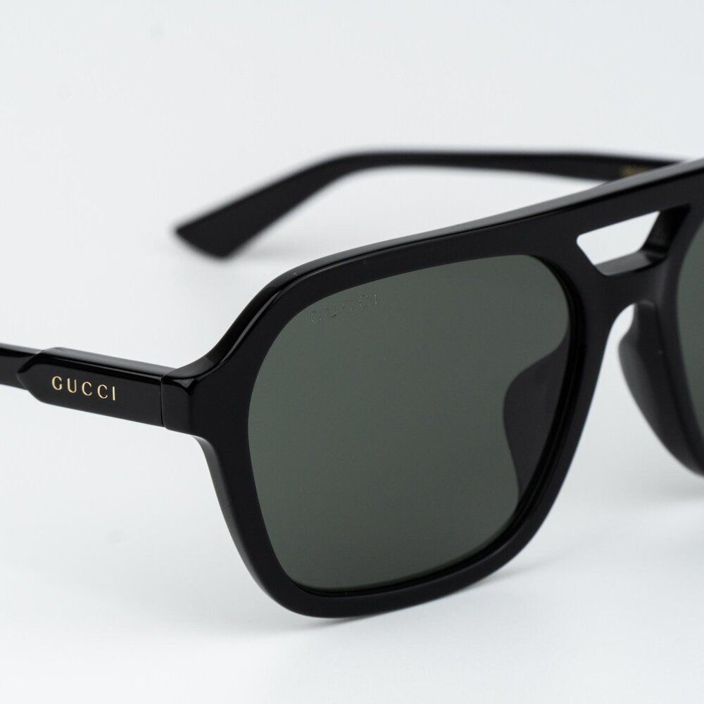 Gucci Men Sunglasses Black Grey Pilot GG1823SA 001 NEW AUTHENTIC - Picture 5 of 11